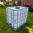 Cuve Citerne Récupérateur Eau de Pluie 1000L - IBC Palette Métallique Haute Qualité - Stockage et Récupération Durable d’Eau - R