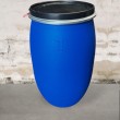 NEGOMIX - Fut Bidon 120 litres Bleu à Ouverture Totale couvercle amovible neuf alimentaire