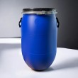 NEGOMIX - FUT Bidon 60 litres Bleu à Ouverture Totale Couvercle Amovible Neuf Alimentaire
