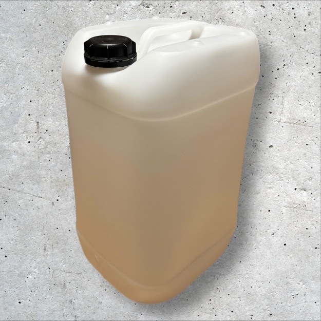 Bidon Plastique 25 L litres avec Bouchon Hermétique DIN 61 – PEHD Résistant pour Liquides Alimentaires et Chimiques – Poignée Er