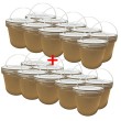 Lot de 20 x Seau 5 litres en Plastique avec Couvercle – Étanche, Réutilisable et Idéal pour Produits Alimentaires ou Industriels