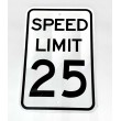 Road Sign Speed Limit 25 Mph