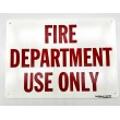Sign Fire Department Use Only