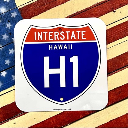 Road Sign Interstate H1 Hawaii