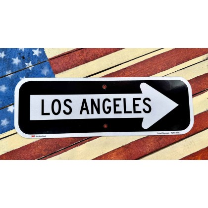 Road Sign direction Los Angeles