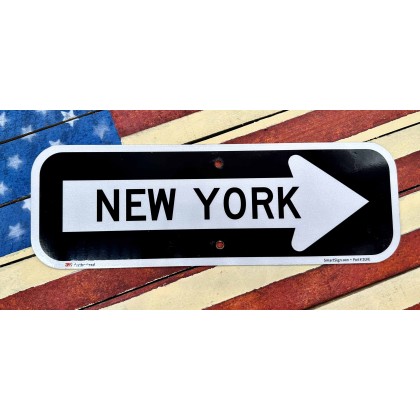 Road Sign direction New York