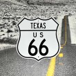 Road Sign US 66 Texas