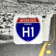 Road Sign Interstate H1 Hawaii