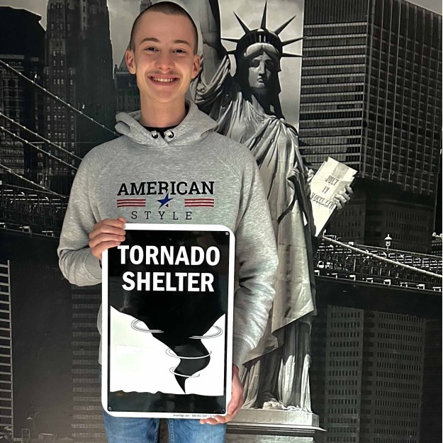 Sign Tornado Shelter